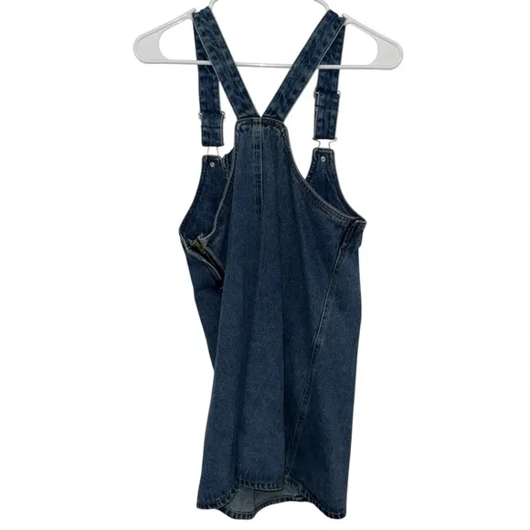 Celebrity Pink Blue Denim Overall Dress - Picture 3 of 4